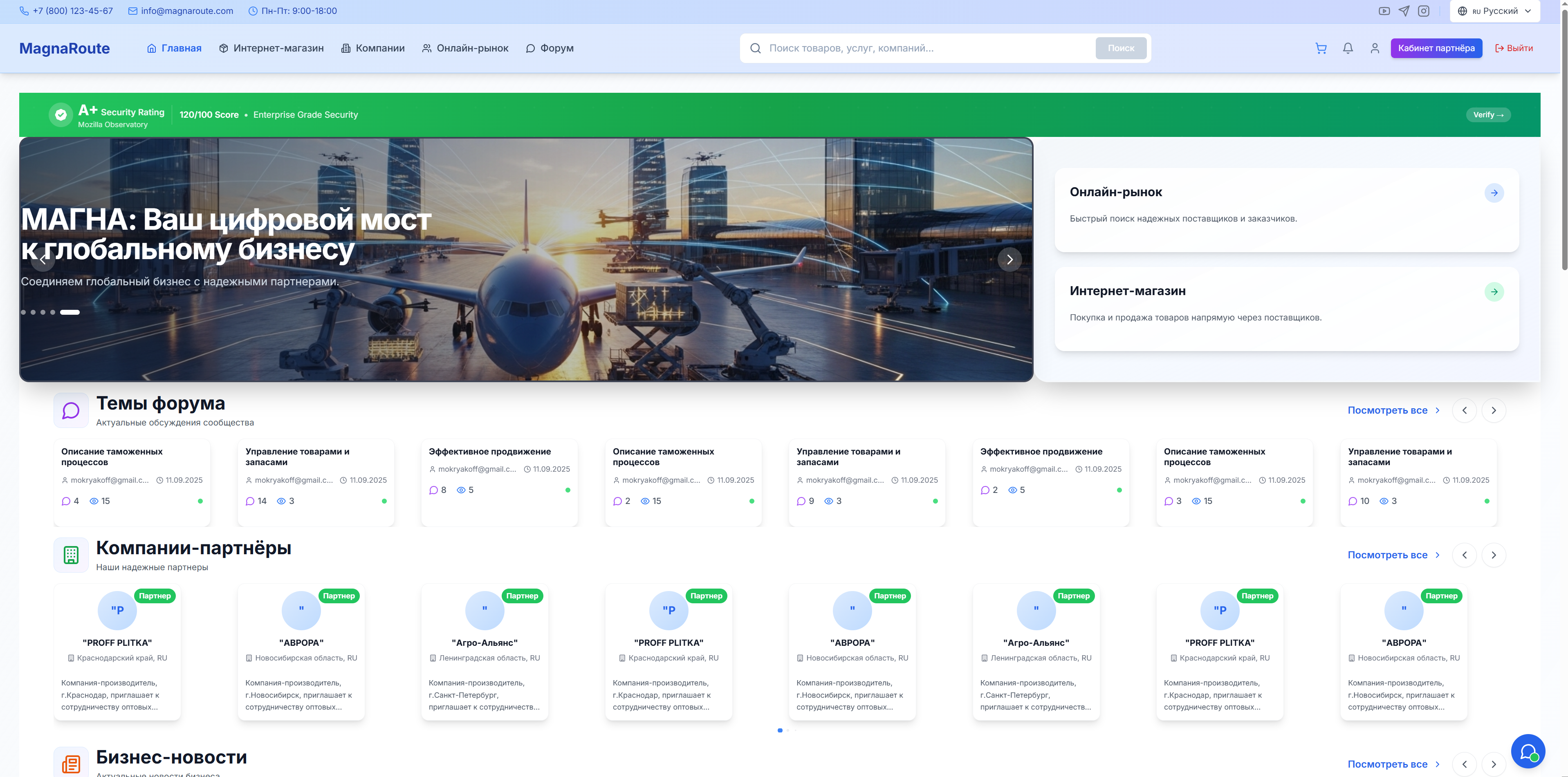 MagnaRoute B2B Platform